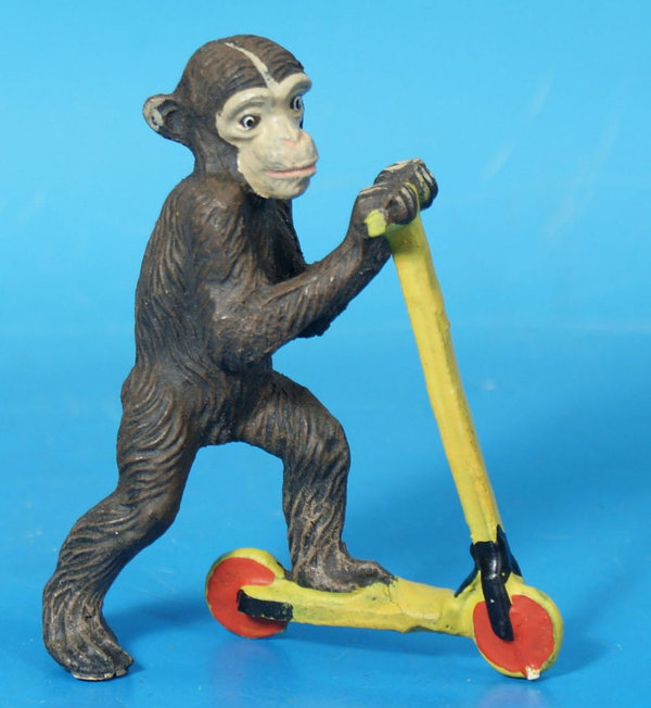 LINEOL Schimpanse auf Roller Masse L495