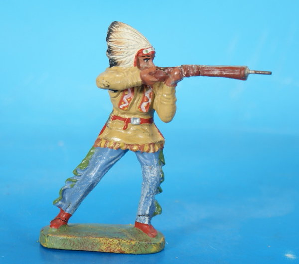 ELASTOLIN Indianer mit Gewehr Masse WE589