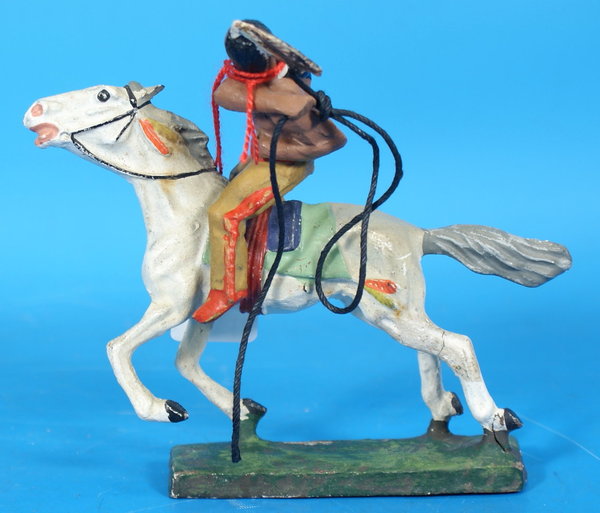 LINEOL Indianer mit Lasso zu Pferd Masse WL009