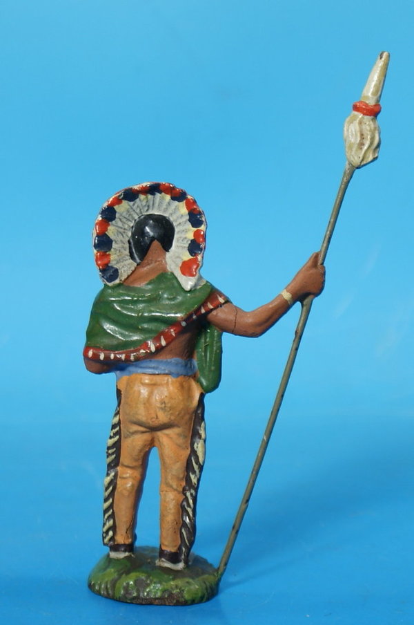 LINEOL Indianer mit Speer 1. Bemalung Masse WL015