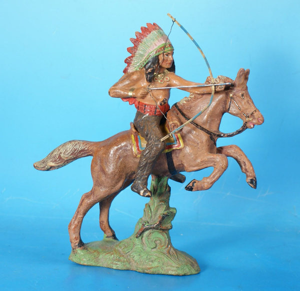 PFEIFFER Indianer mit Bogen zu Pferd Masse WPF1008