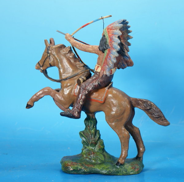 PFEIFFER Indianer mit Bogen zu Pferd Masse WPF1017