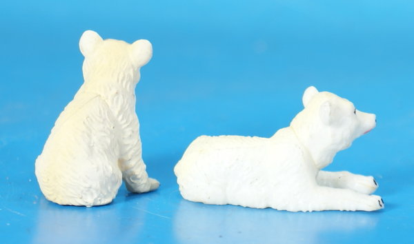 ELASTOLIN 2 Junge Eisbären Hart-Plastik PET023