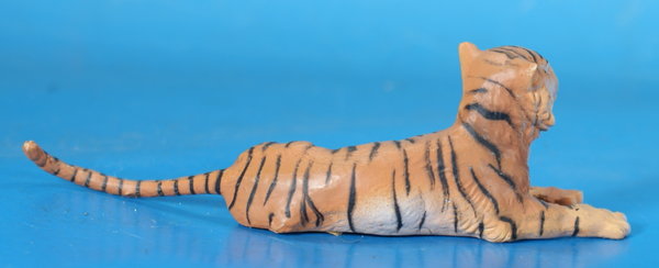 ELASTOLIN Tiger liegend Hart-Plastik PET042