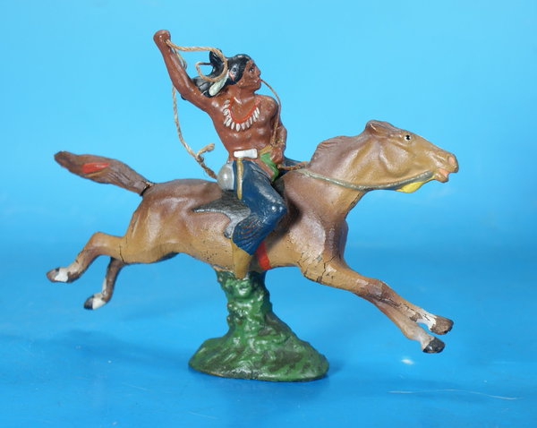 LINEOL Indianer mit Lasso zu Pferd Masse WL559
