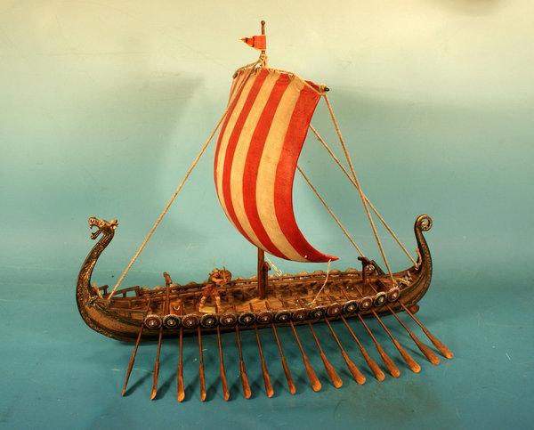 Wikingerschiff geeignet für 4 cm Elastolin Figuren EP1000