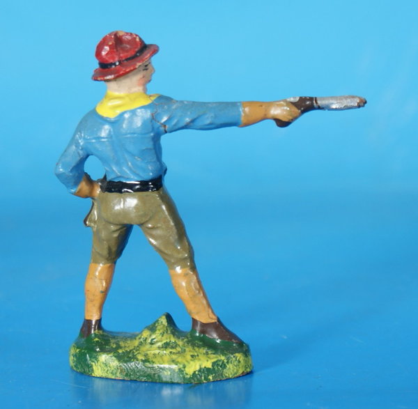 ELASTOLIN Cowboy mit Pistole Masse WE161