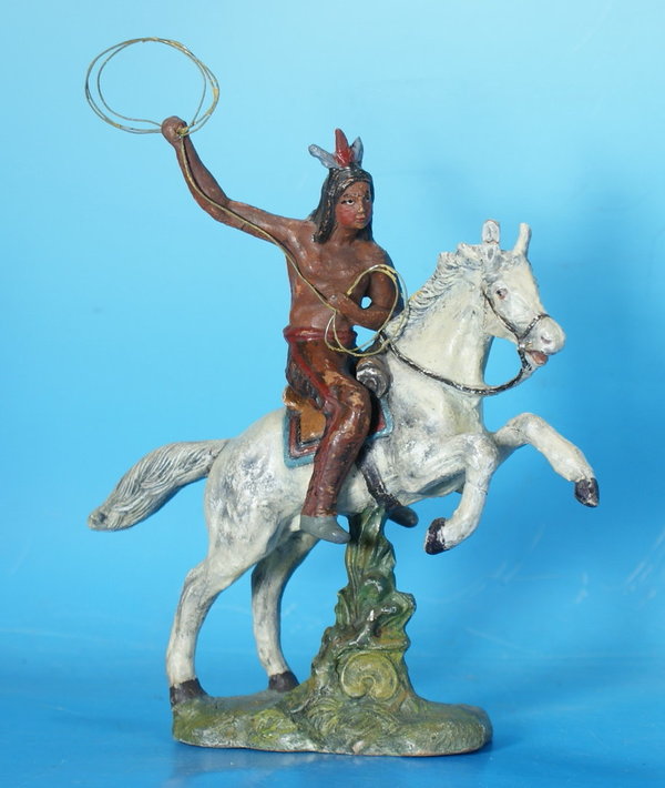 PFEIFFER Indianer mit Lasso zu Pferd um 1914 WPF1042