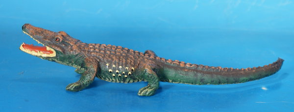 ELASTOLIN Krokodil um 1950 Masse E9363