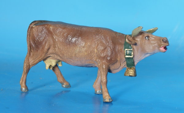 ELASTOLIN Kuh mit Halsband um 1950 Masse E9390