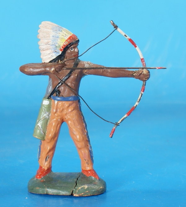 TIPPLE TOPPLE Indianer mit Bogen Masse um 1950 WTT044