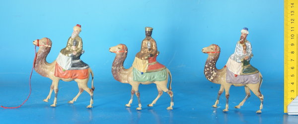 LAHL 3 Heilige Könige auf Dromedar um 1900 Masse KLA002B