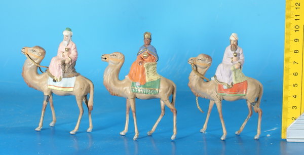 LAHL 3 Heilige Könige auf Dromedar um 1900 Masse KLA003B