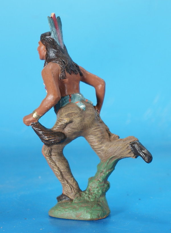 PFEIFFER Indianer laufend mit Scalp um 1914 WPF1066L