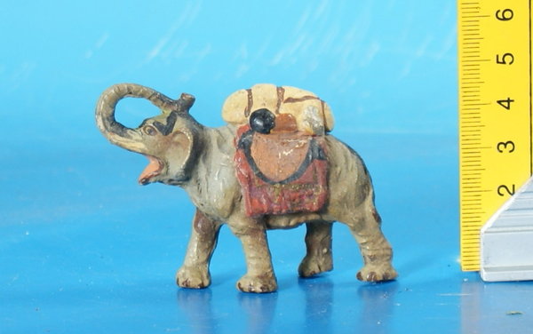 CHIALU ITALY Elefant mit Gepäck Miniaturserie um 1930  Chi196