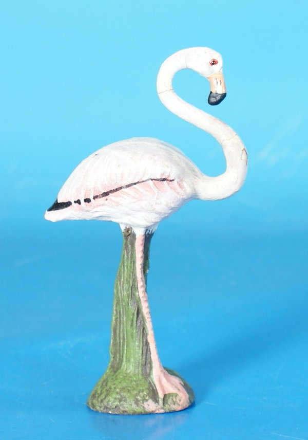 ELASTOLIN Flamingo Kopf hoch um 1950 Masse E9521H