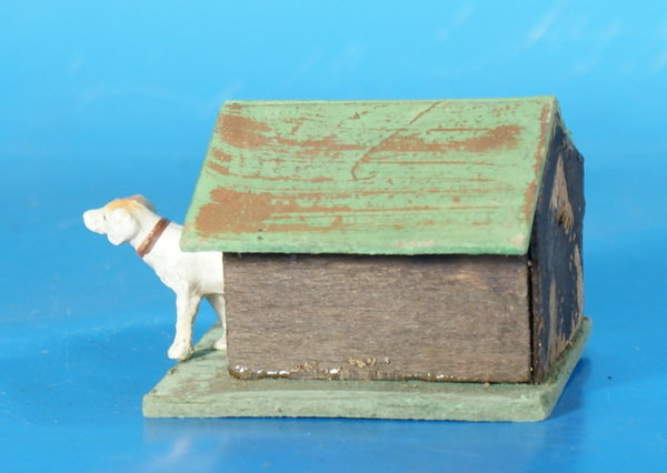 PFEIFFER Hundehütte mit Hund Miniaturserie Masse PFM135