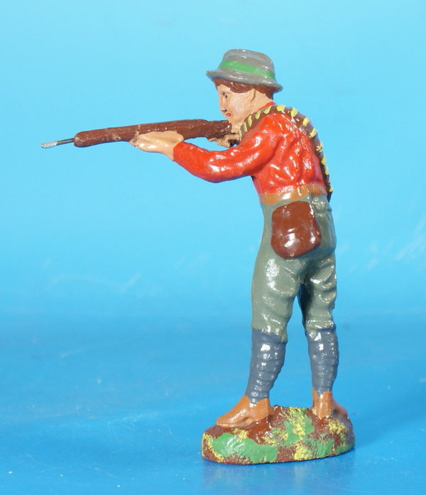 ELASTOLIN Cowboy mit Gewehr 11 cm um 1920 Masse WE 1037L