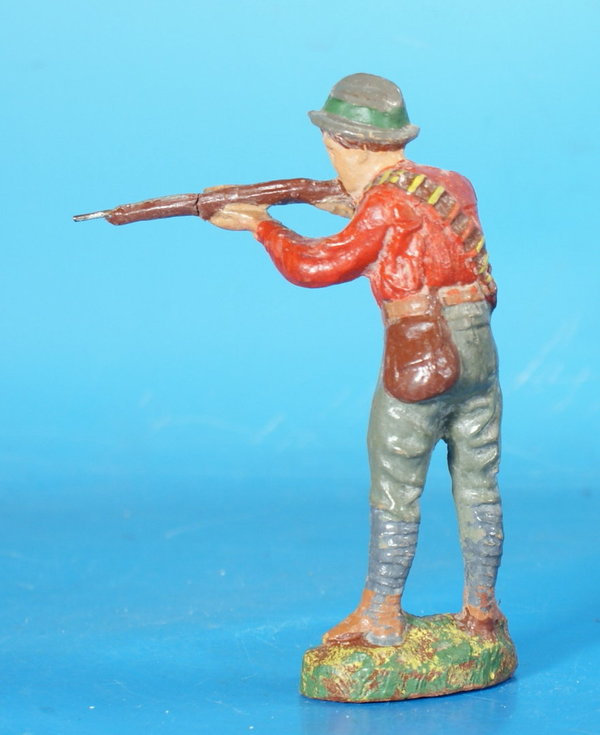 ELASTOLIN Cowboy mit Gewehr 11 cm um 1920 Masse WE 1040L