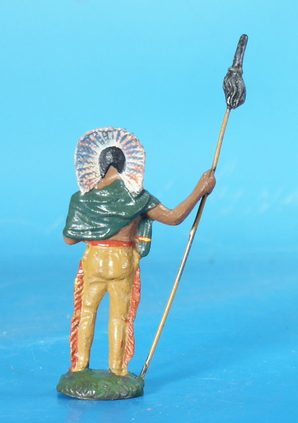 LINEOL Indianer mit Lanze um 1930 Masse WL657 C