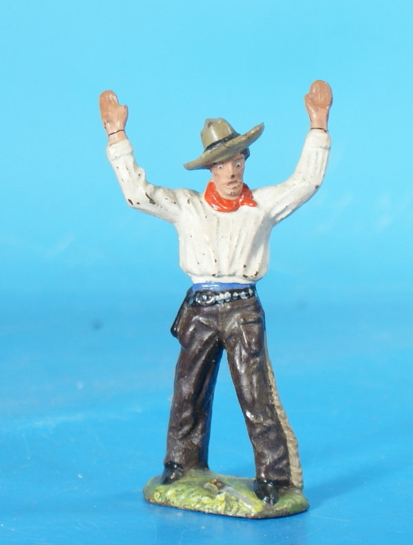 LINEOL Cowboy Hände hoch um 1930 Masse WL685 C