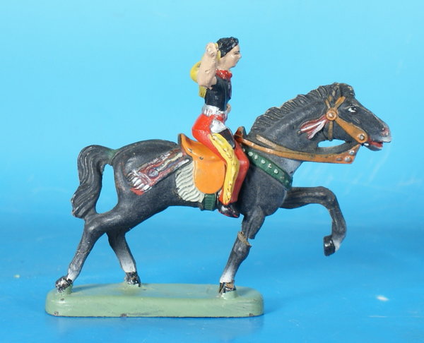 LEYLA Cowboy zu Pferd um 1950 Masse WLey043