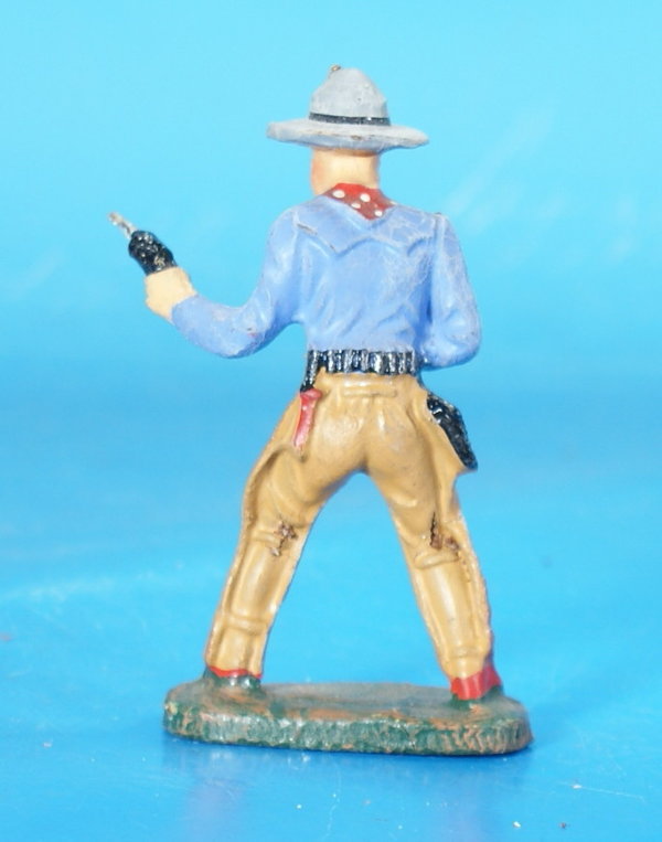 ELASTOLIN Cowboy mit 2 Pistolen um 1950 Masse WE727 C5